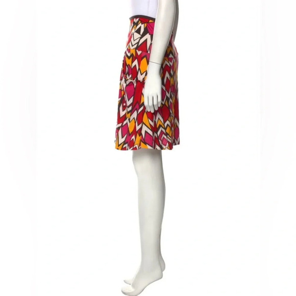 DIANE VON FURSTENBERG NWOT Fez Silk Skirt in Zambeze Graphic Multi - Picture 2 of 9